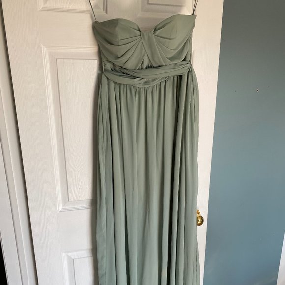 2 x Birdy Grey Grace convertible bridesmaid dress in S and M:  Sage Green - Picture 6 of 8